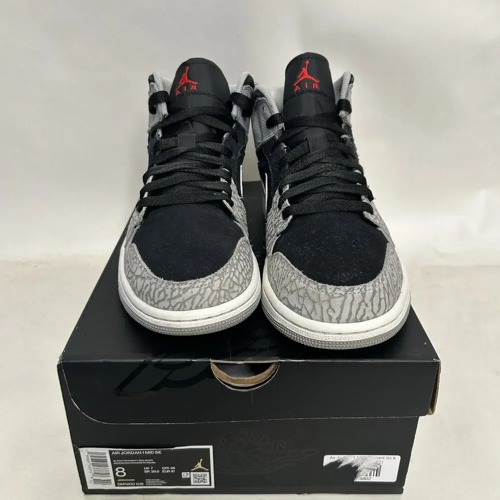 Nike Air Jordan 1 Mid Retro SE “Elephant Toe/Cement Grey”